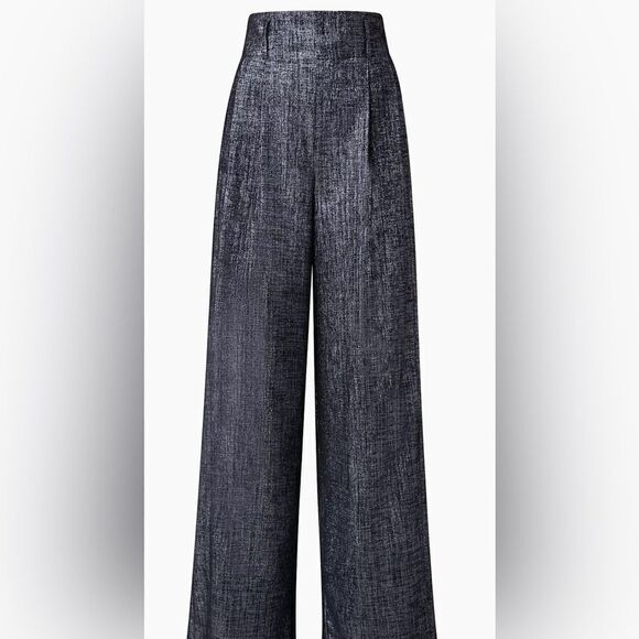 NWT Akris punto Florina Metallic Pants size 12